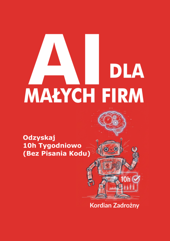 Cover of the Polish edition of AI for Small Businesses by Kordian Zadrożny