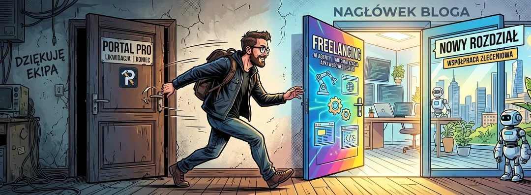 Zamknięcie pewnego rozdziału: Pożegnanie z Portal Pro i powrót do freelancingu